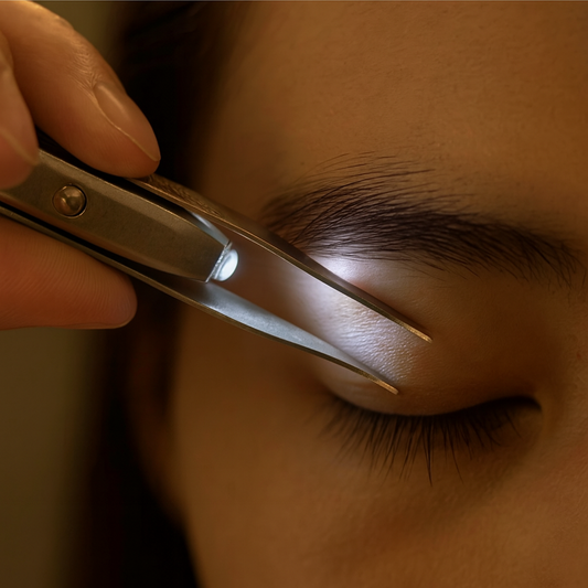 Precision LED Light Tweezers – Perfect Brows Every Time